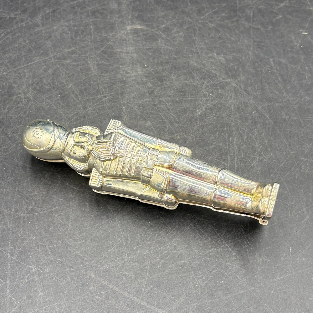 Godinger Silver Art Co Toy Soldier Nutcracker Hinged Figurine Silver Plated